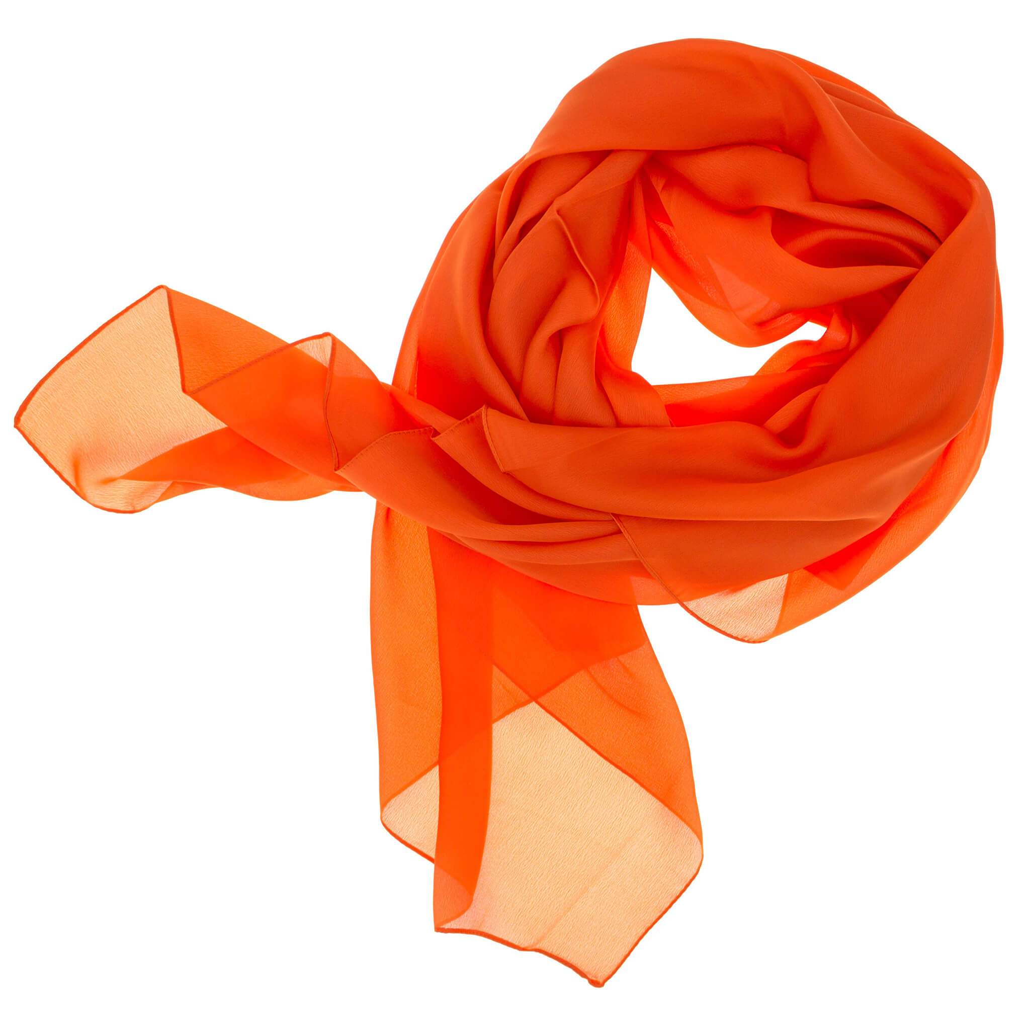 Damen Seidenschal in Orange - RIEMTEX