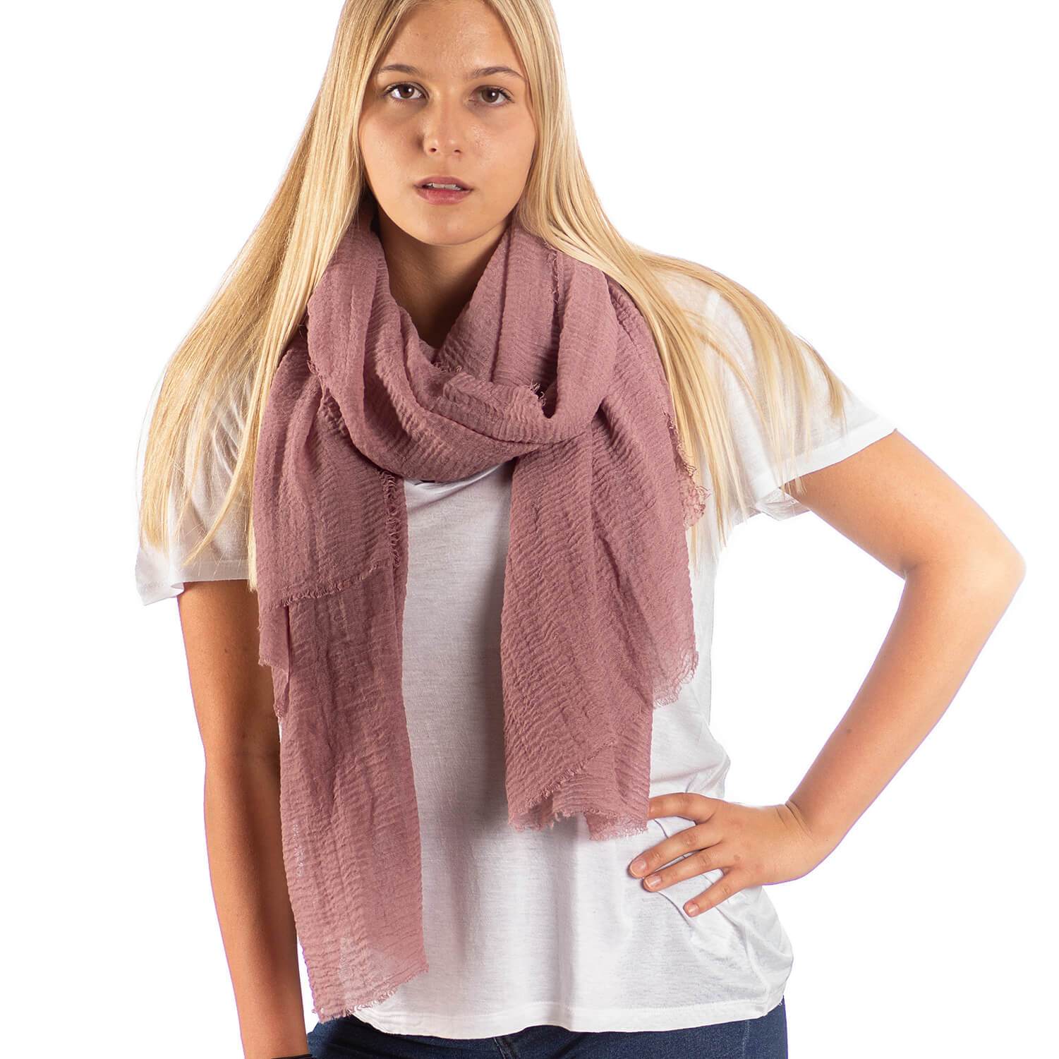 Pashmina Schal in Altrosa - RIEMTEX