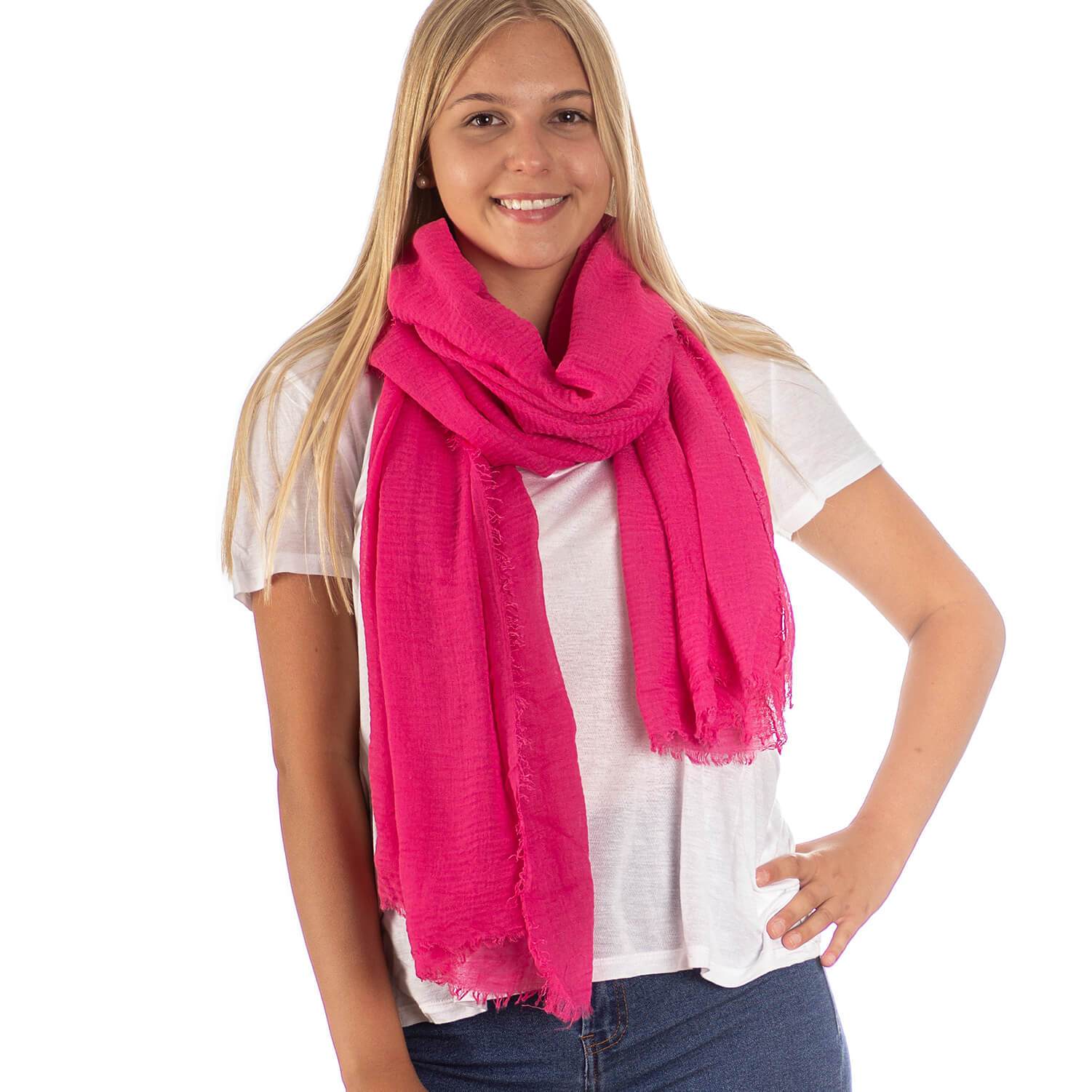 Pashmina Schal in Fuchsia - RIEMTEX