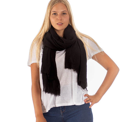 Pashmina Schal in Schwarz - RIEMTEX